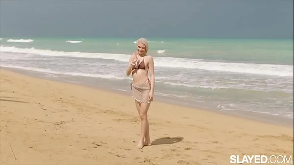 SLAYED Sun-kissed Kelly & Christy have naughty beach sex